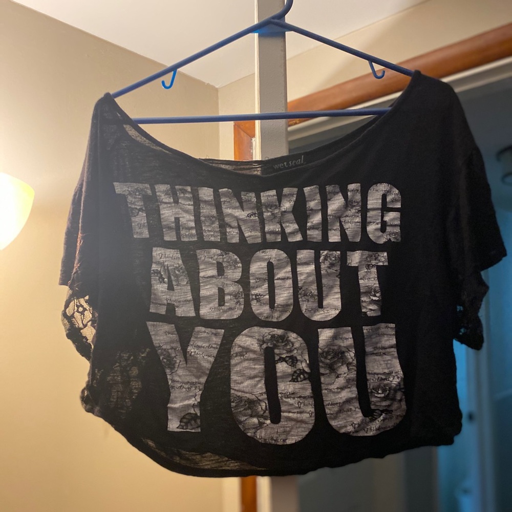 “Thinking About You” crop top